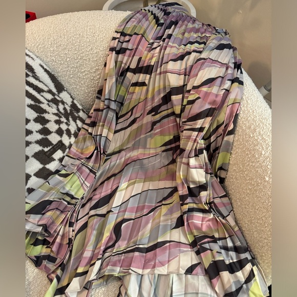 NWT Ted Baker Pink Miiah Pleated Midaxi Skirt - Picture 9 of 9